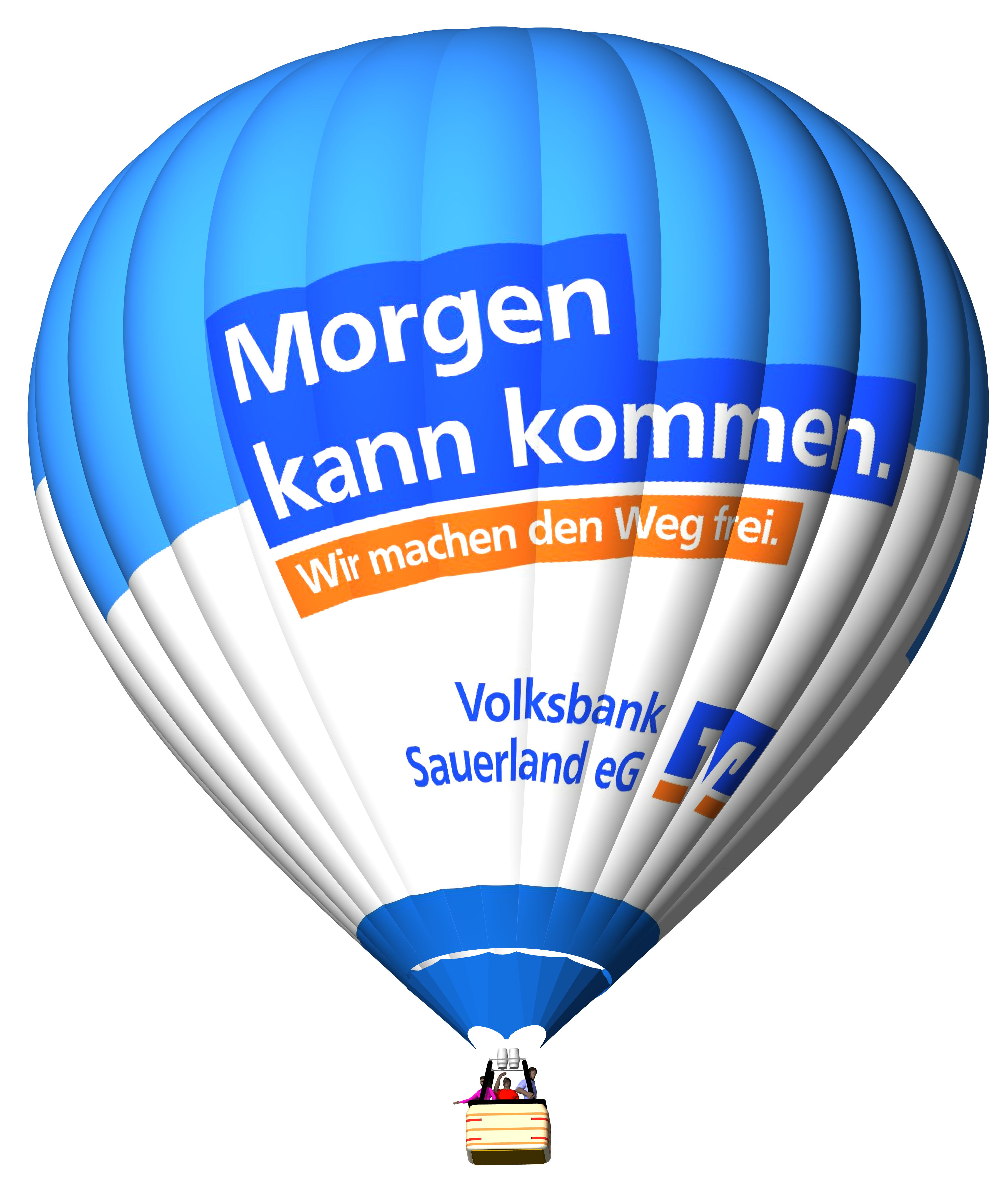 Volksbank Sauerland Ballon Vorderseite